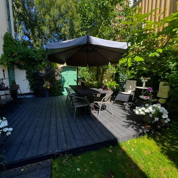 An image of the home at Långa raden, Drottningholm