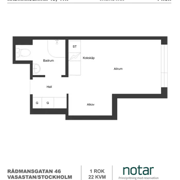An image of the home at Rådmansgatan, Stockholm