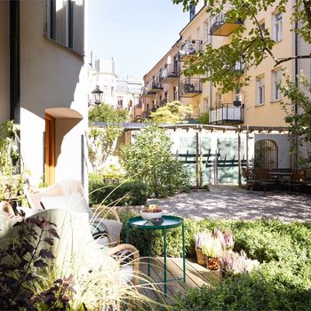 An image of the home at Dalagatan, Stockholm