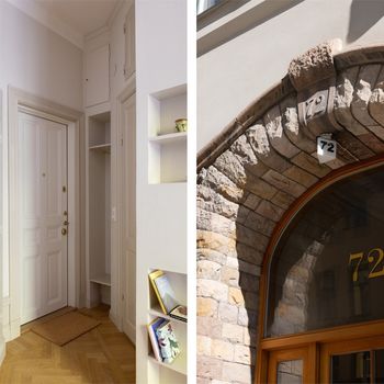 An image of the home at Dalagatan, Stockholm