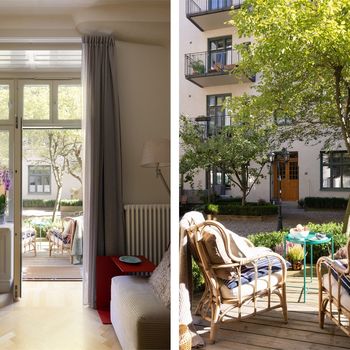 An image of the home at Dalagatan, Stockholm