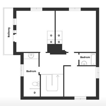 An image of the home at Drottninggatan, Huskvarna