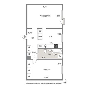 An image of the home at Övre Villagatan, Södertälje
