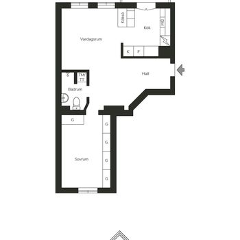 An image of the home at Upplandsgatan, Stockholm