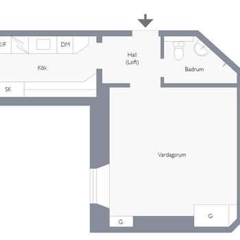 An image of the home at Sankt Eriksgatan, Stockholm