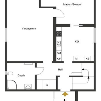An image of the home at Taborsbergsvägen, Norrköping