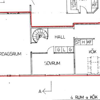 An image of the home at Första Villagatan 21 A, Borås