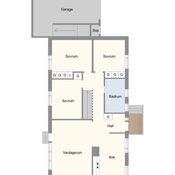 An image of the home at Södra Hasselgatan, Sandviken