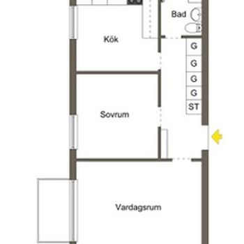 An image of the home at Landsvägsgatan, Karlskrona