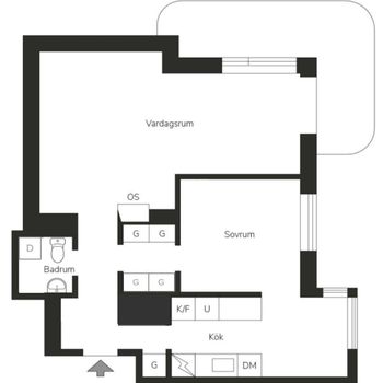 An image of the home at Lidnersplan, Stockholm