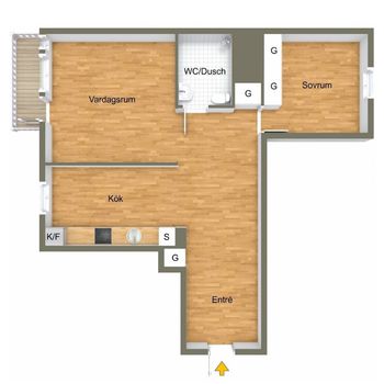 An image of the home at Kanalgränd, Södertälje