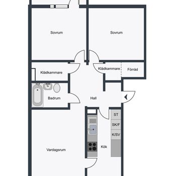 An image of the home at Ragnvallagatan 6C, Helsingborg