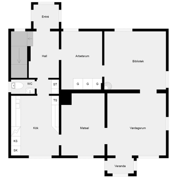 An image of the home at Sångvägen, Nacka