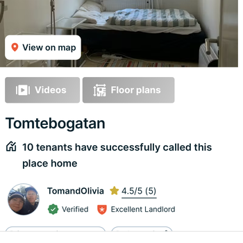 An image of the home at Tomtebogatan, Stockholm