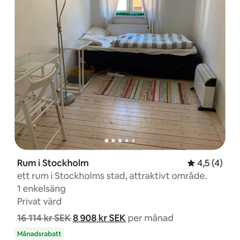 An image of the home at Tomtebogatan, Stockholm