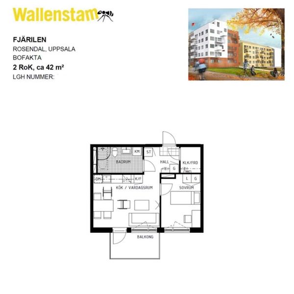 Rosendalsvägen, Uppsala Apartment Qasa